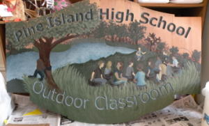 Pine Island High School Outdoor Classroom Sign