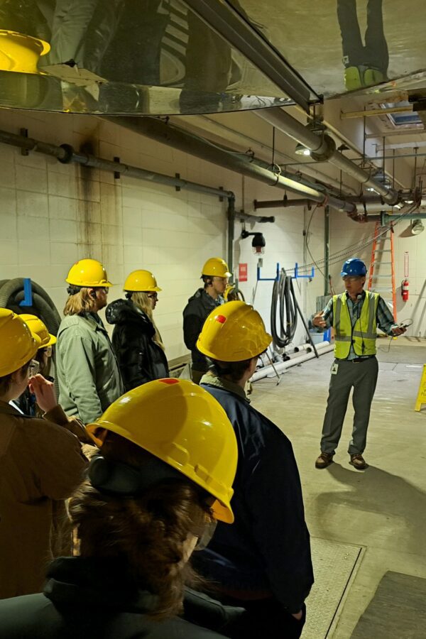 Harbor City International School students on a tour at the Western Lake Superior Sanitary District facility in Duluth